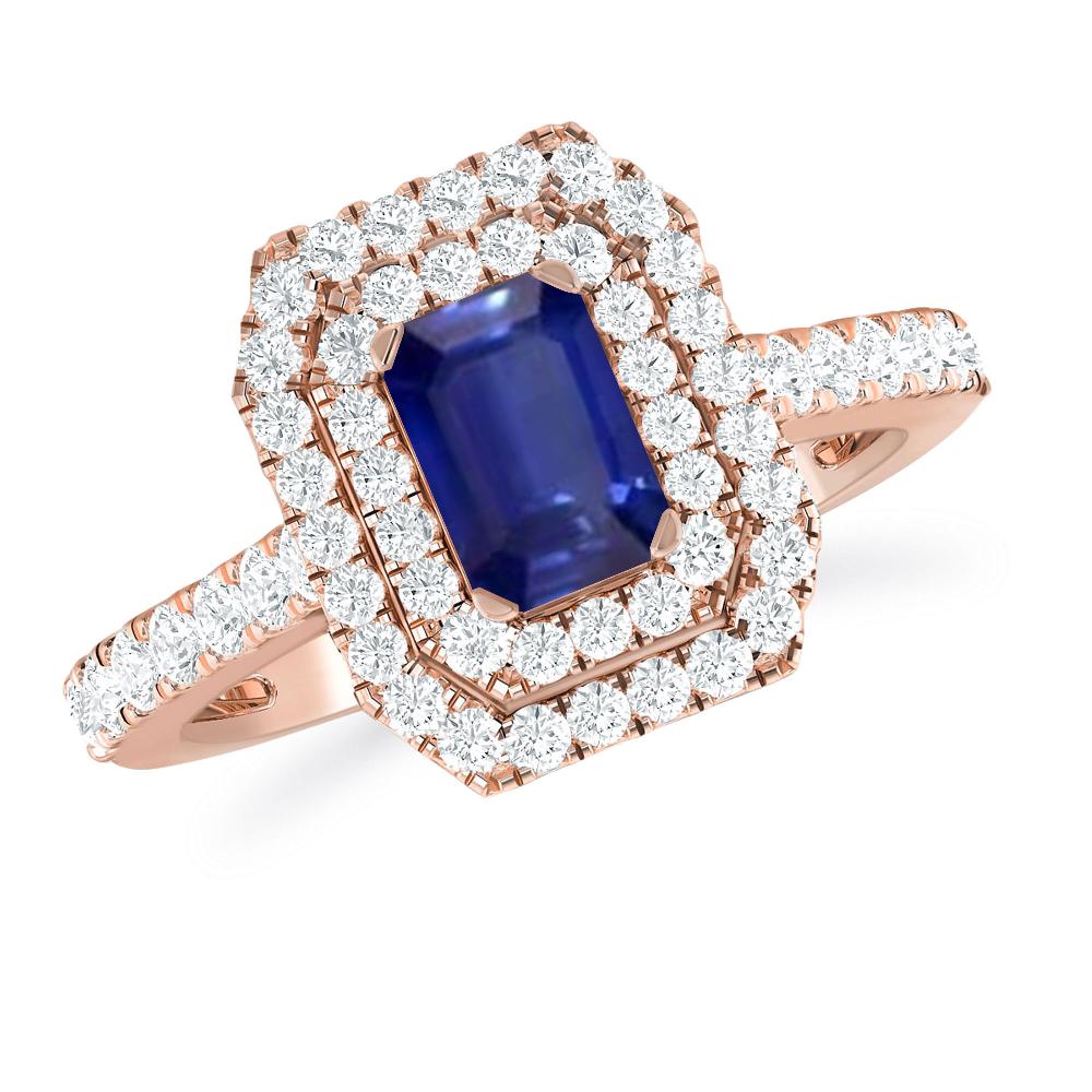 Rose Gold - Sapphire