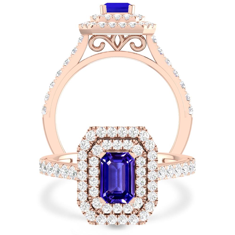 Rose Gold - Tanzanite