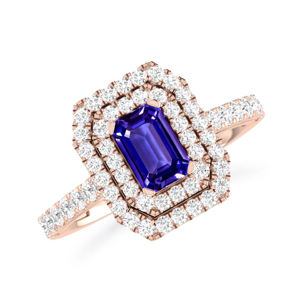 Rose Gold - Tanzanite