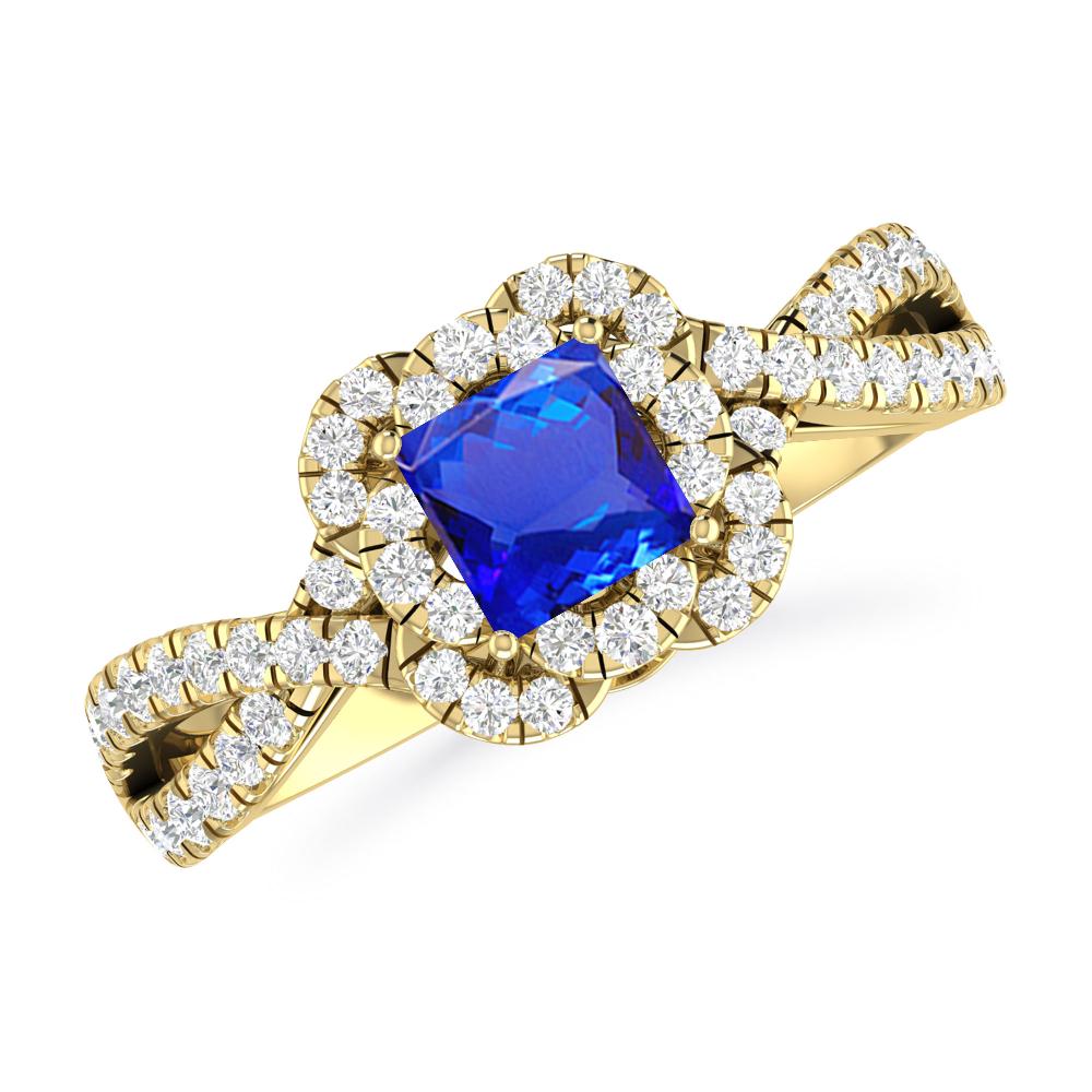 Yellow Gold - Tanzanite