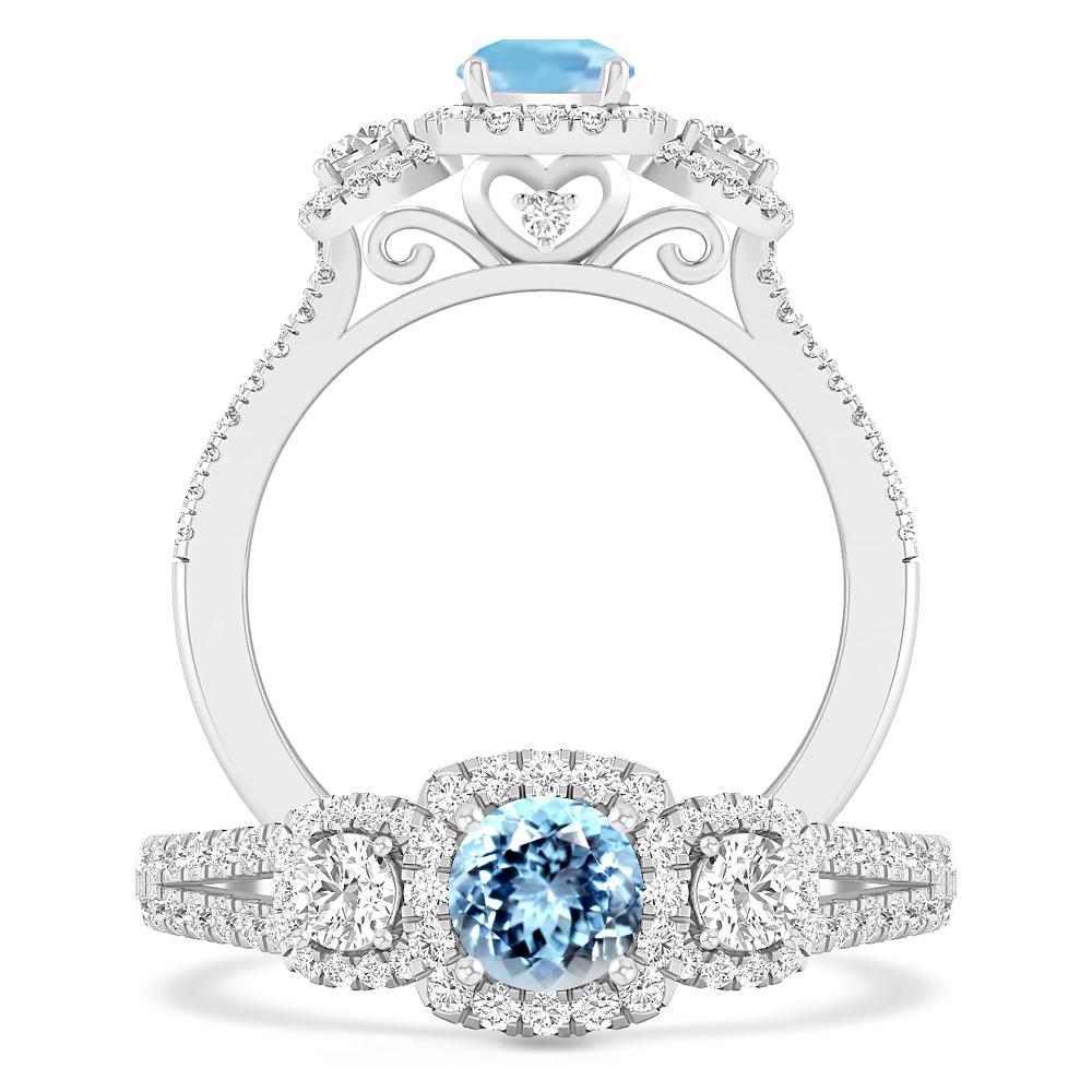White Gold - Aquamarine