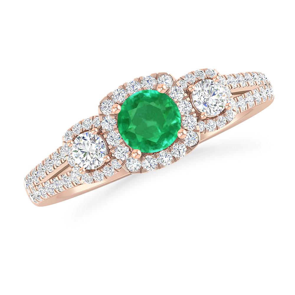 Rose Gold - Emerald