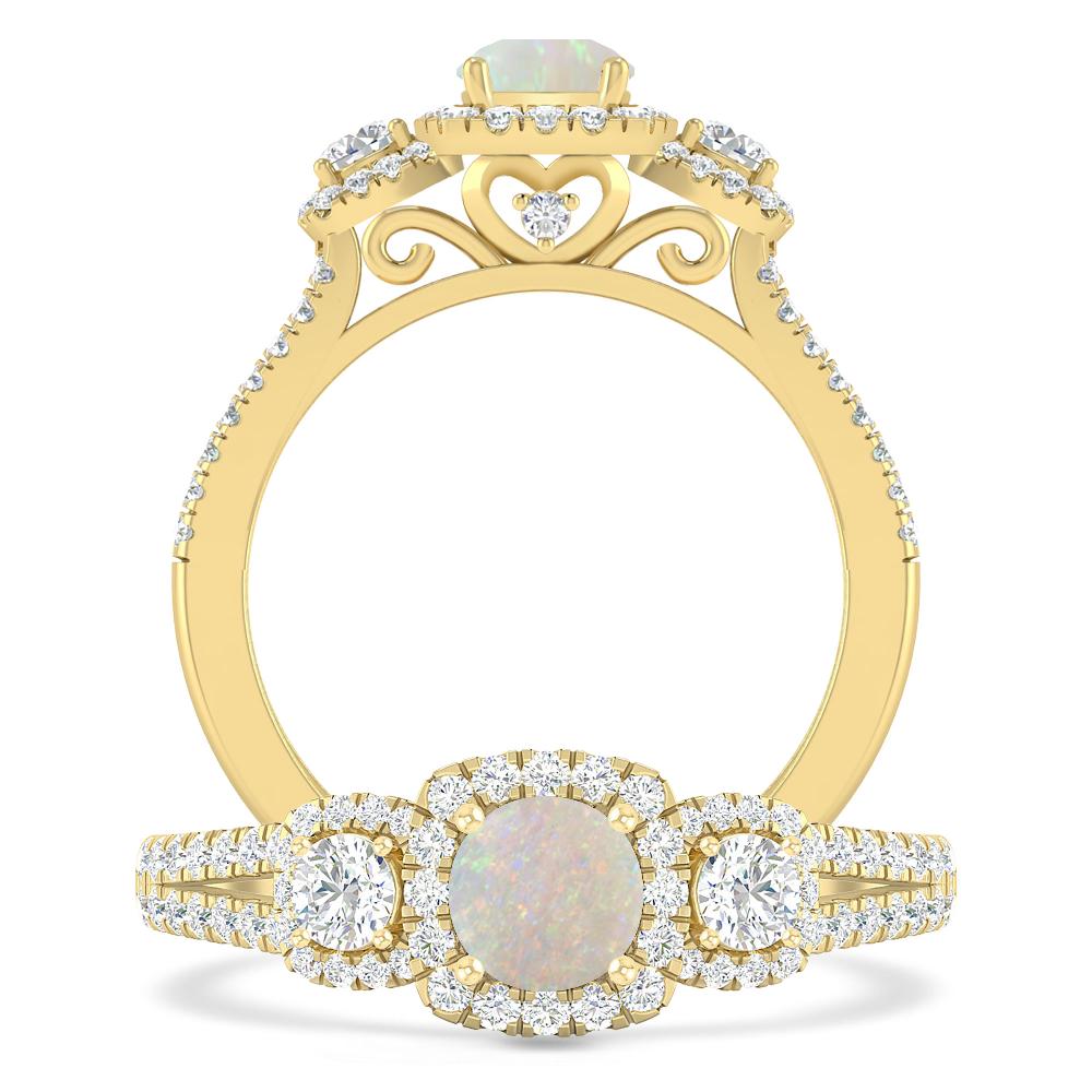 Yellow Gold - Opal