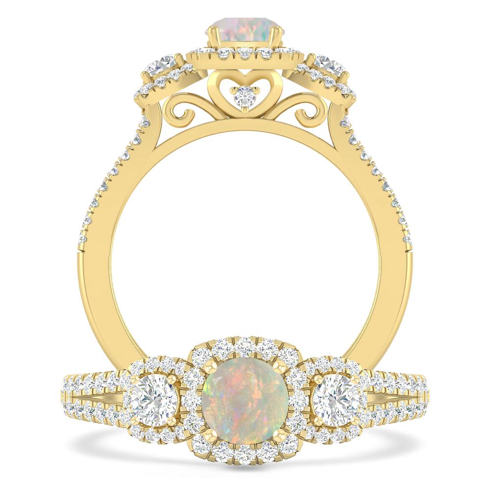 Yellow Gold - Opal
