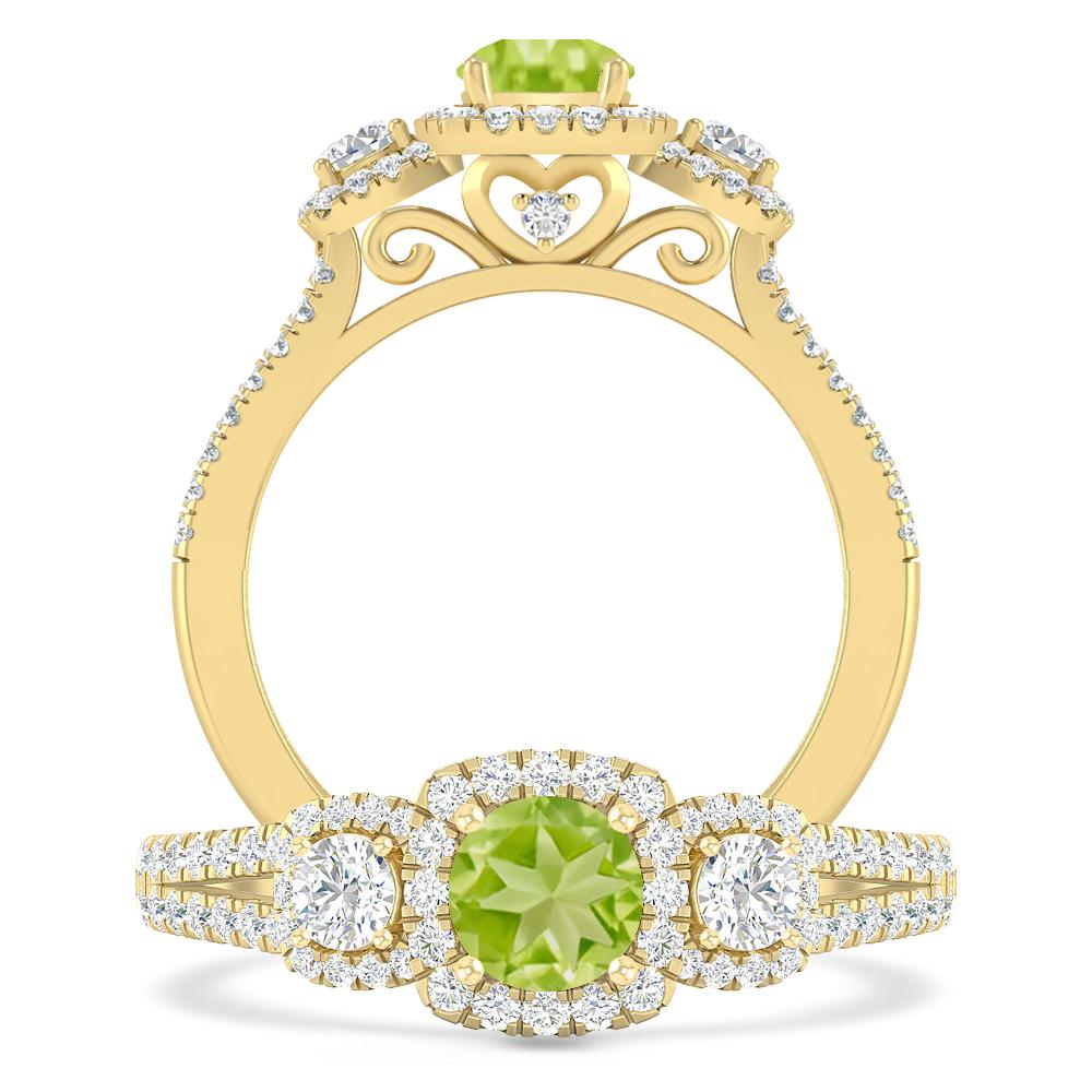 Yellow Gold - Peridot