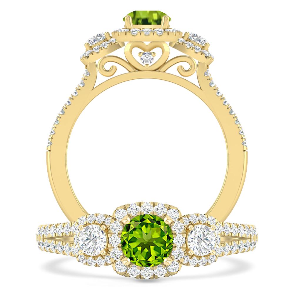 Yellow Gold - Peridot