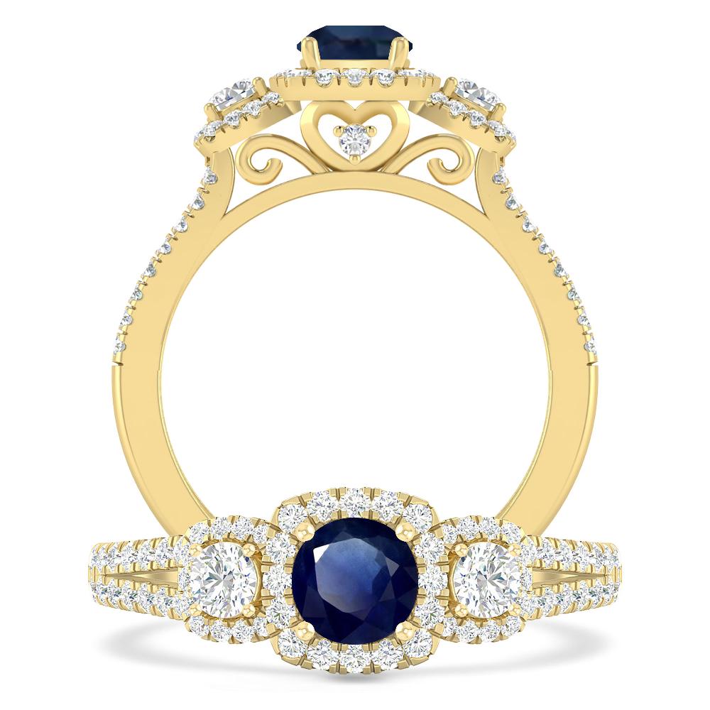 Yellow Gold - Sapphire