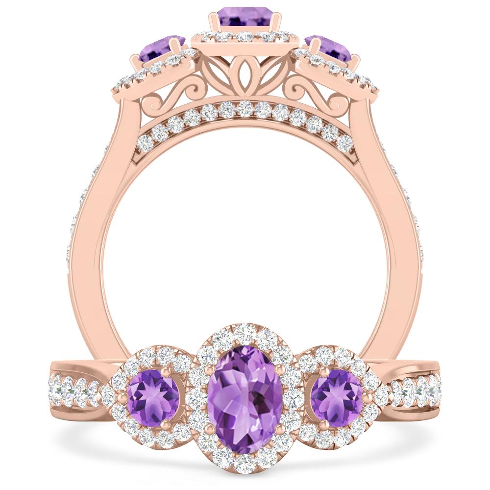 Rose Gold - Amethyst