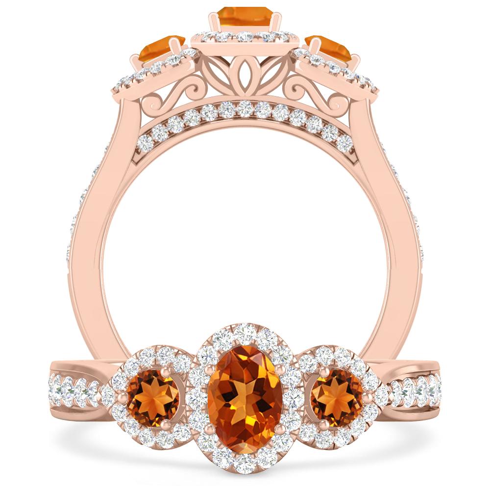 Rose Gold - Citrine