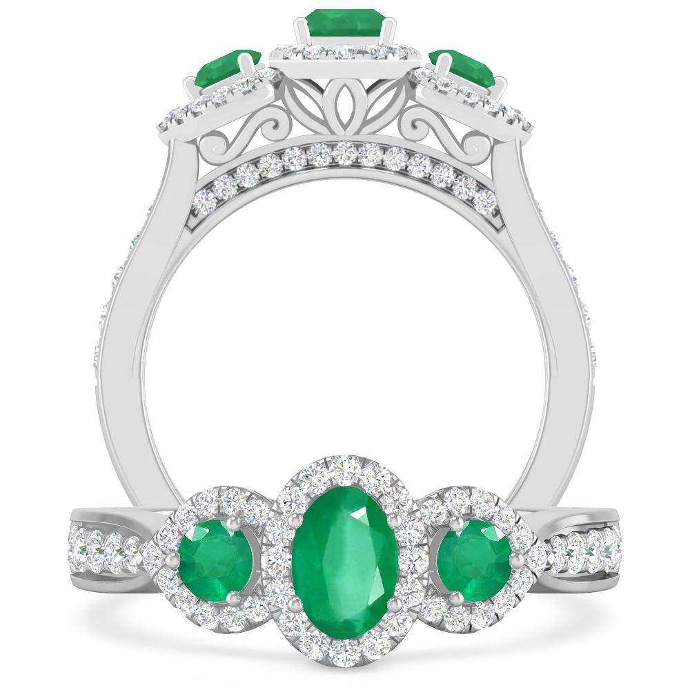 White Gold - Emerald
