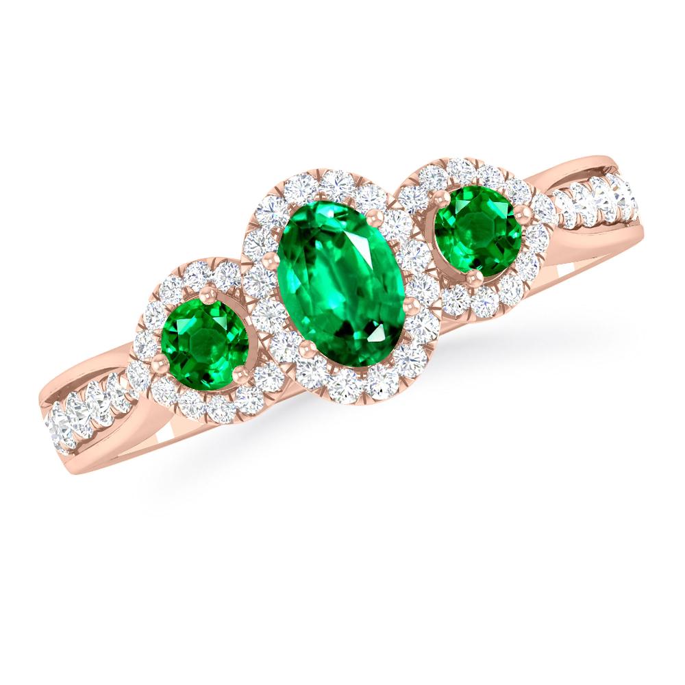 Rose Gold - Emerald