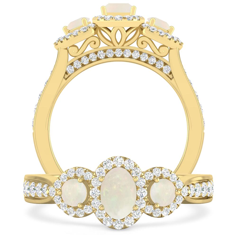 Yellow Gold - Opal