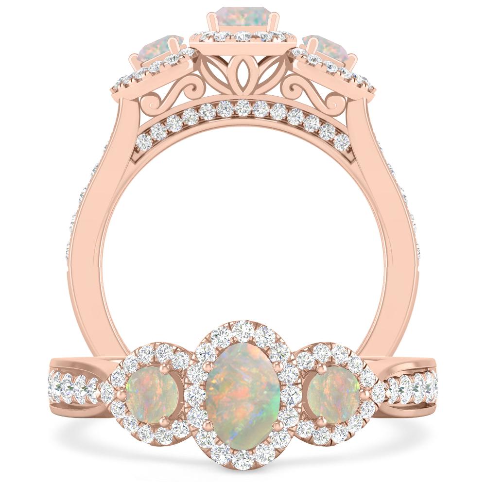 Rose Gold - Opal