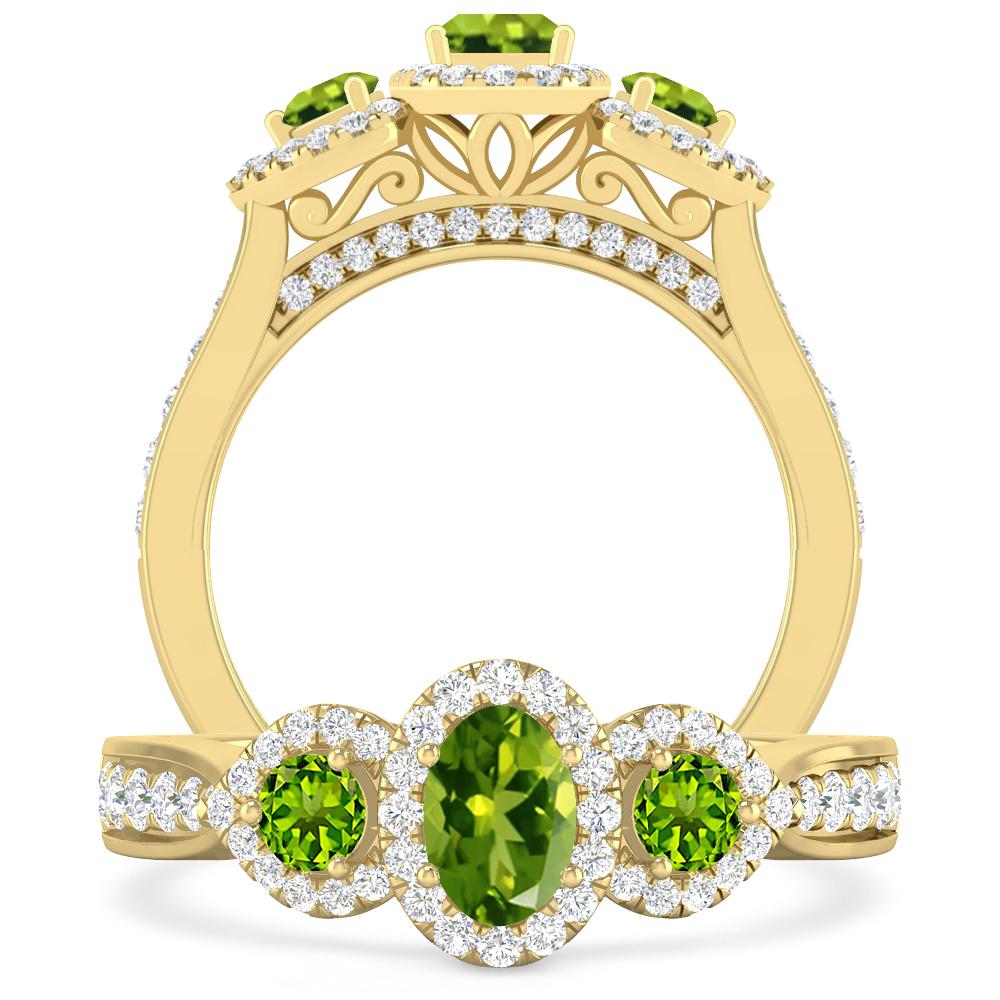 Yellow Gold - Peridot