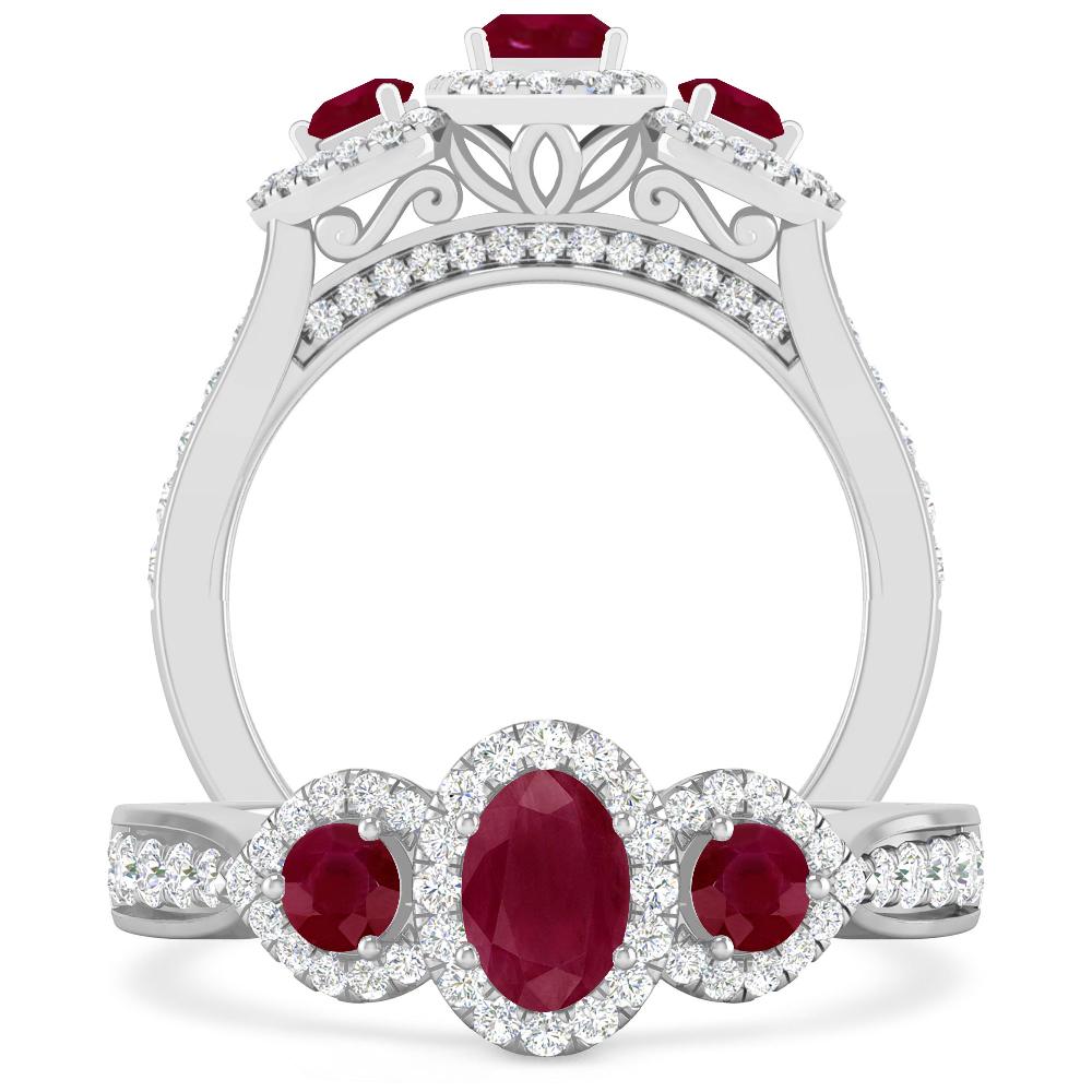 White Gold - Ruby