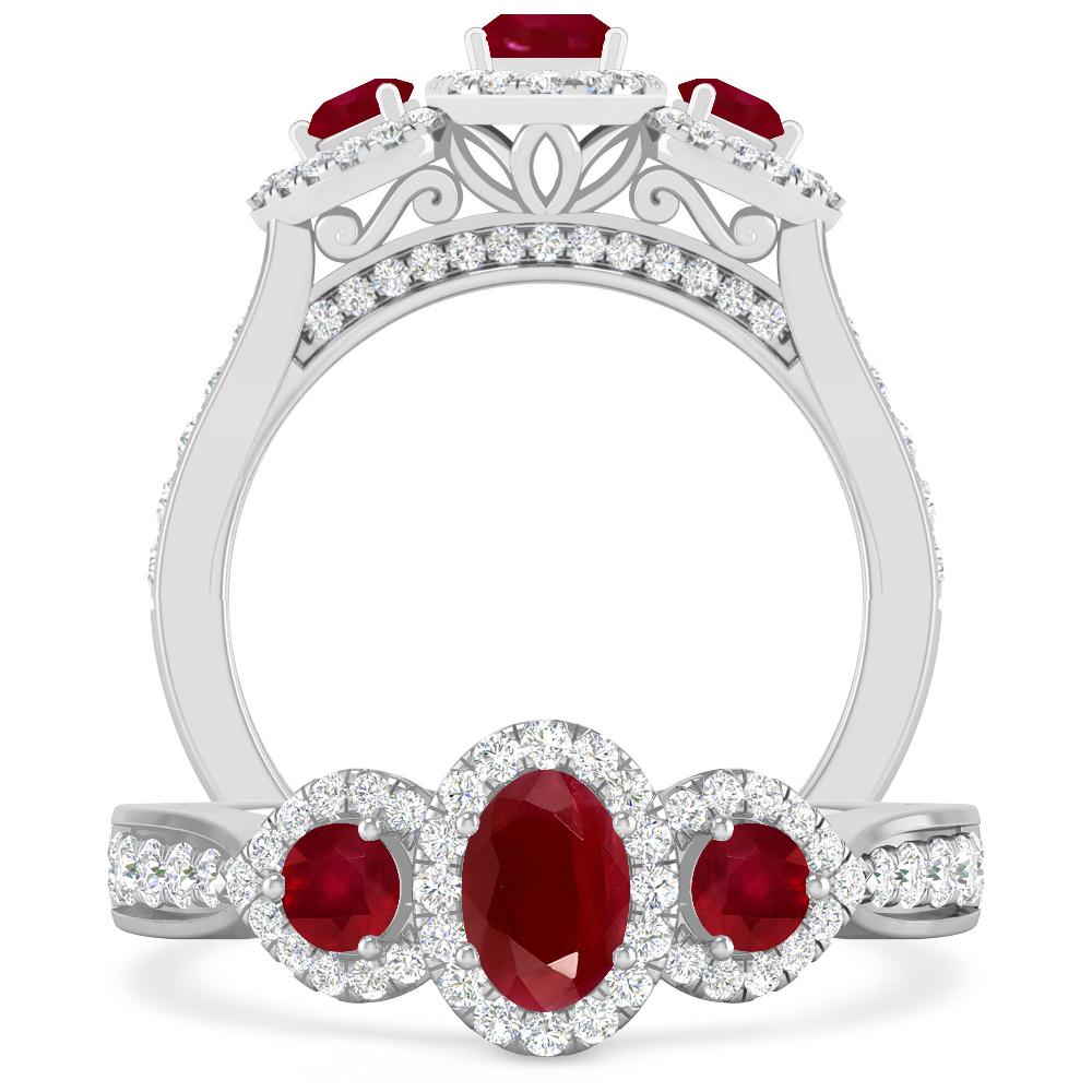 White Gold - Ruby