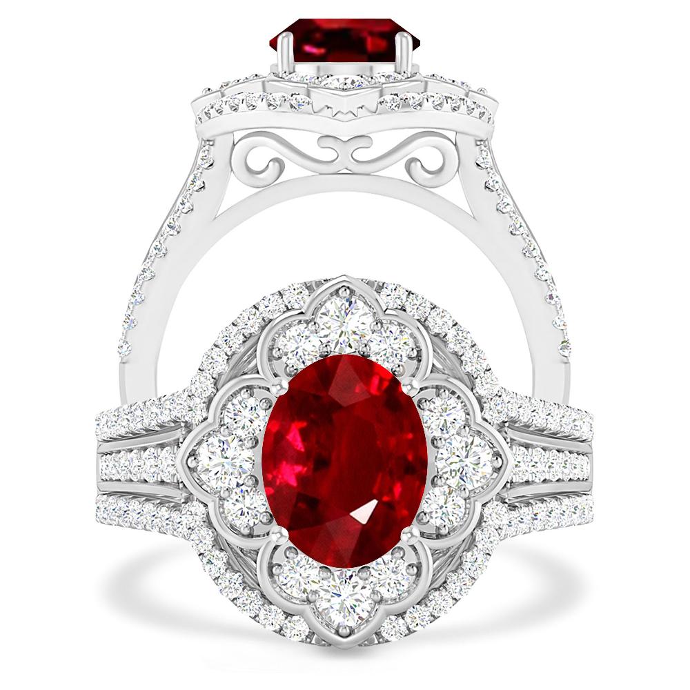 White Gold - Ruby