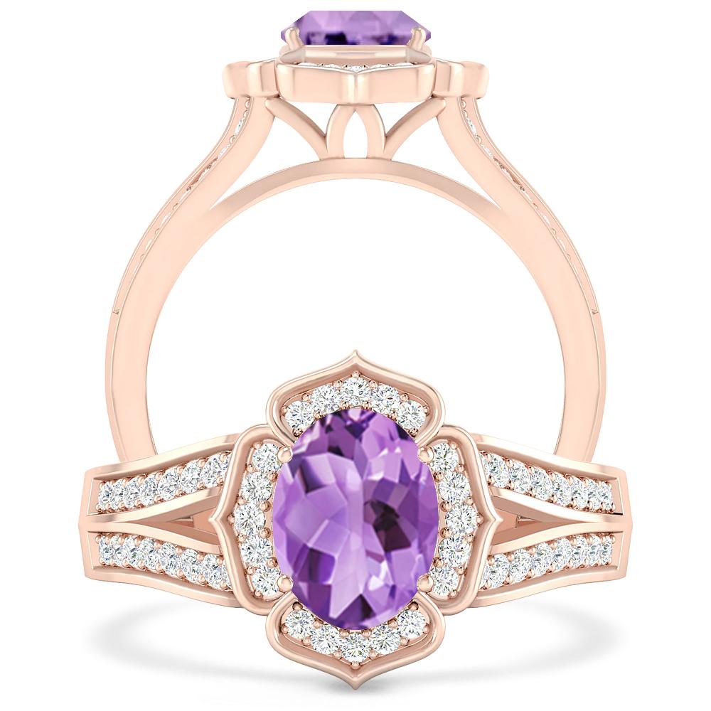 Rose Gold - Amethyst