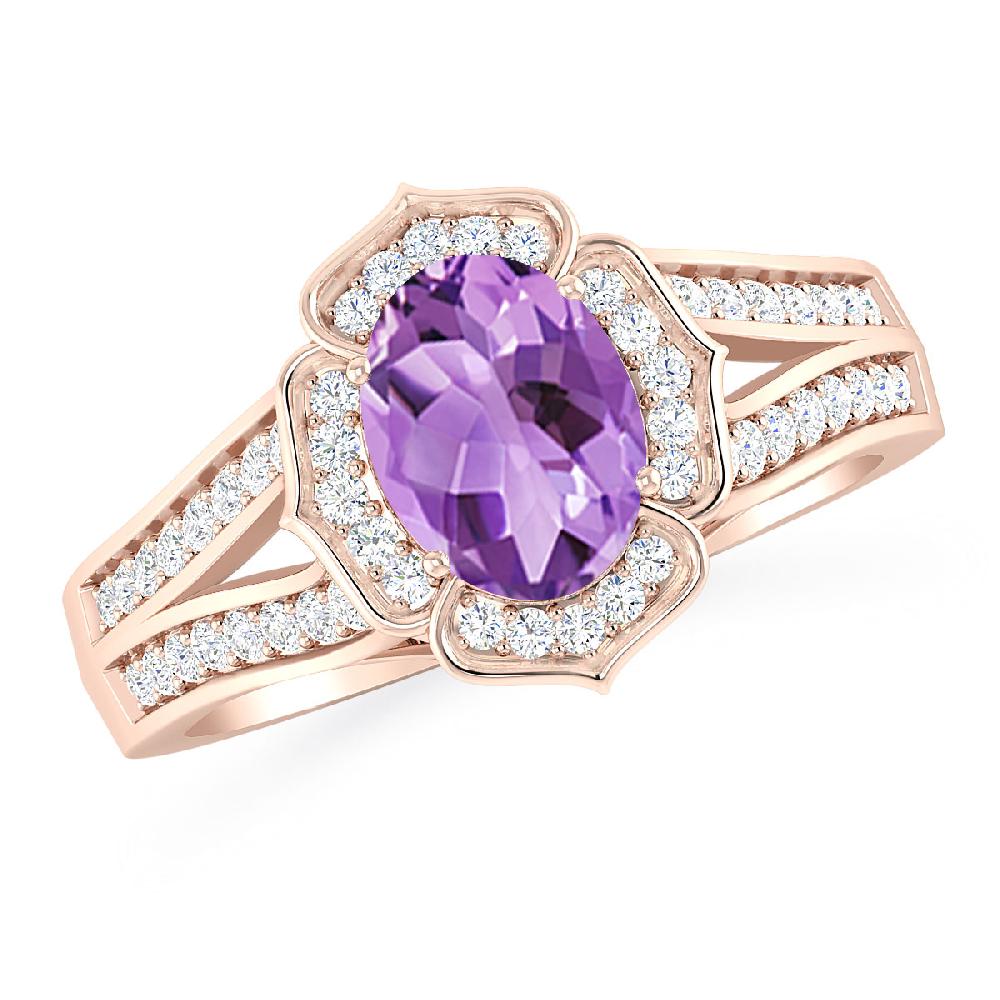 Rose Gold - Amethyst