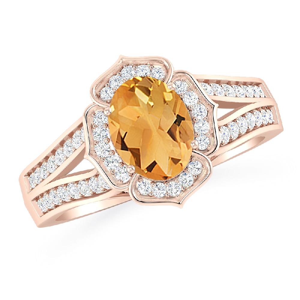 Rose Gold - Citrine
