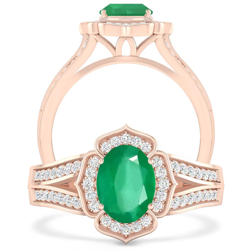 Rose Gold - Emerald