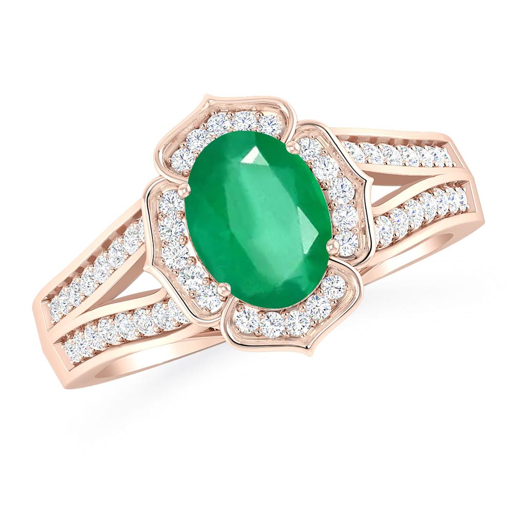 Rose Gold - Emerald
