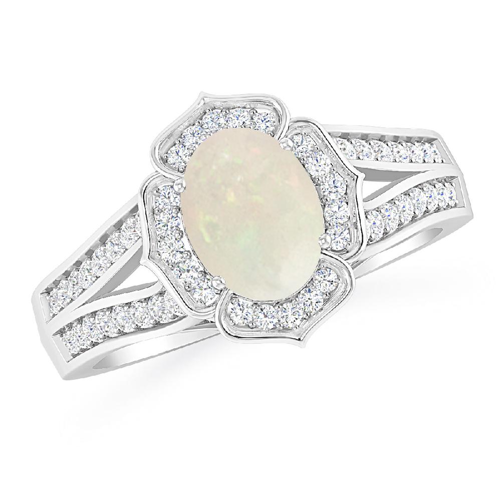 White Gold - Opal
