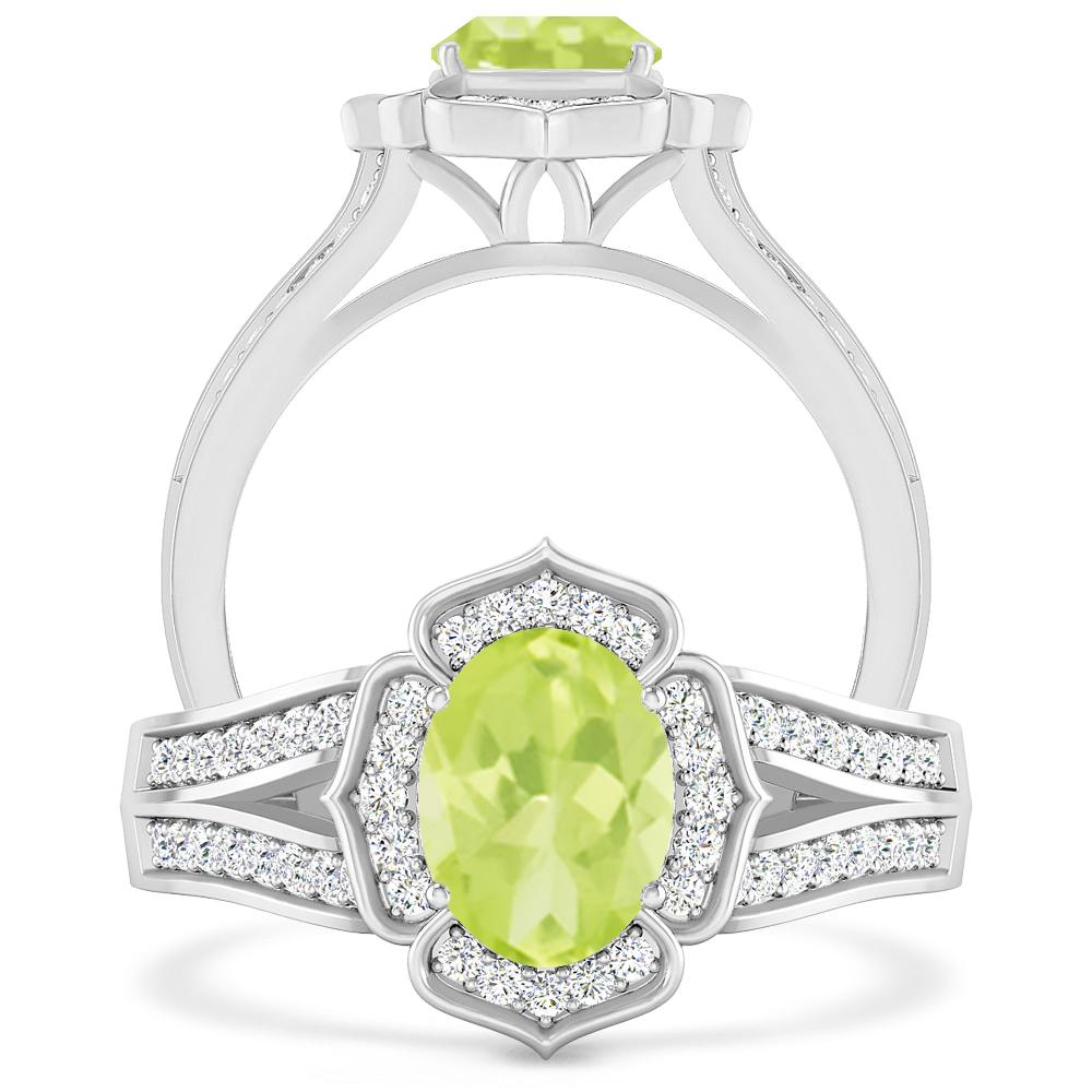 White Gold - Peridot