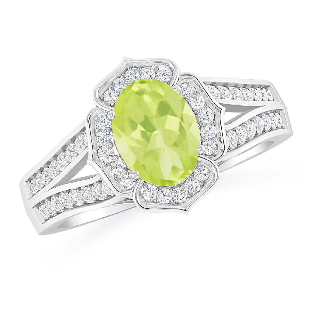White Gold - Peridot