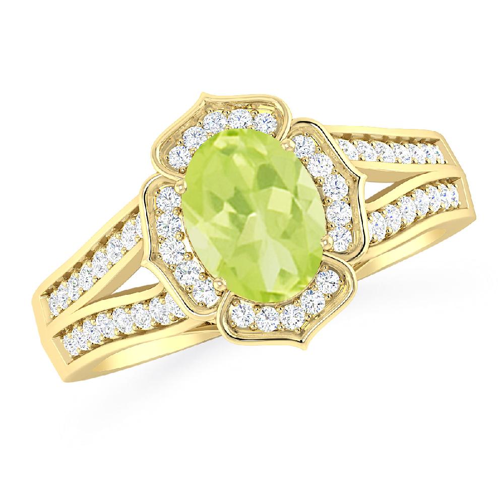 Yellow Gold - Peridot