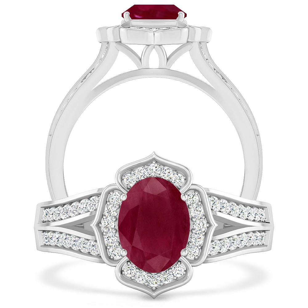 White Gold - Ruby