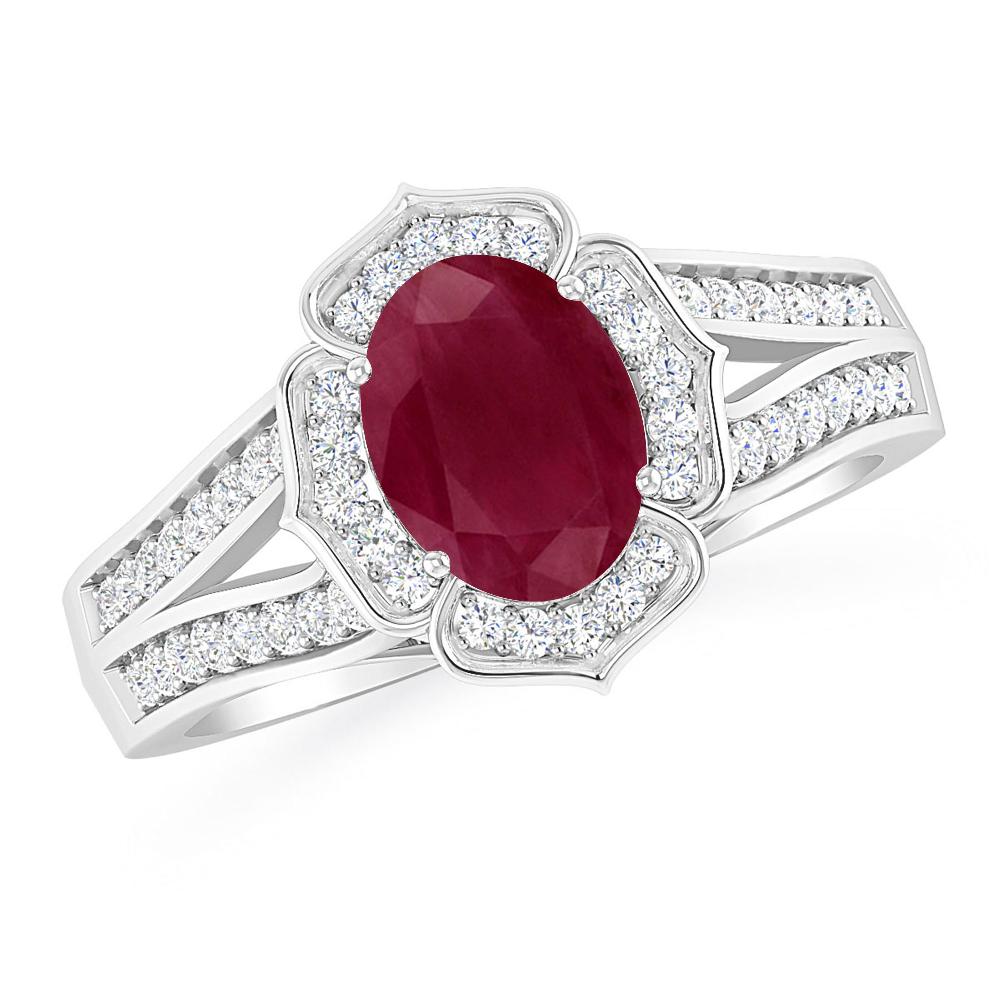 White Gold - Ruby