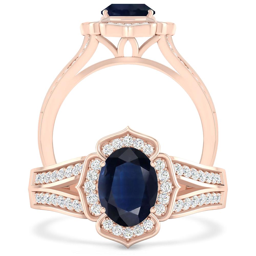 Rose Gold - Sapphire