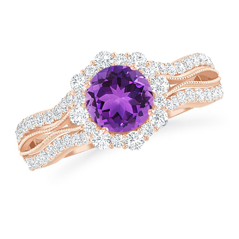 Rose Gold - Amethyst