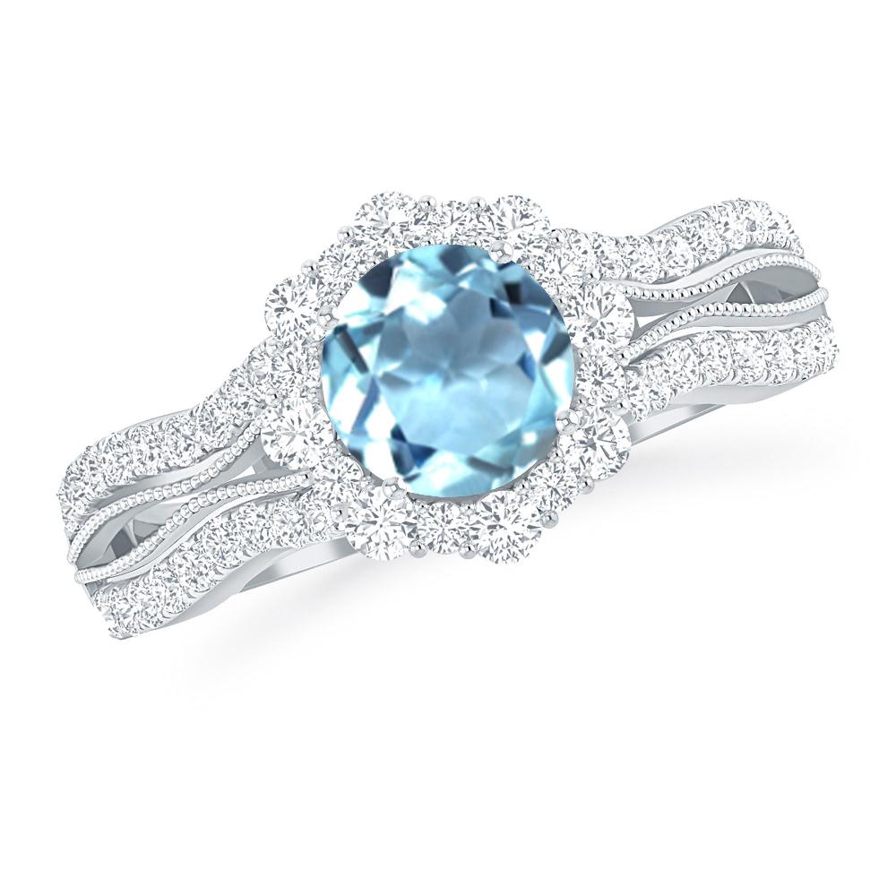 White Gold - Aquamarine