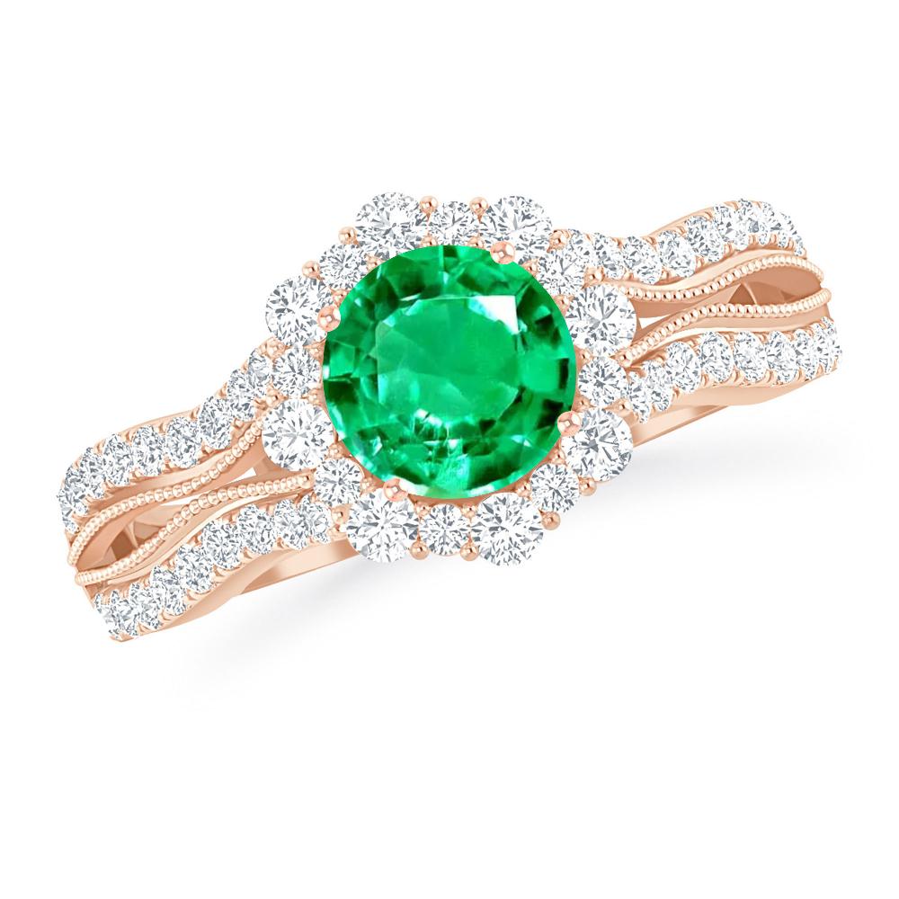 Rose Gold - Emerald