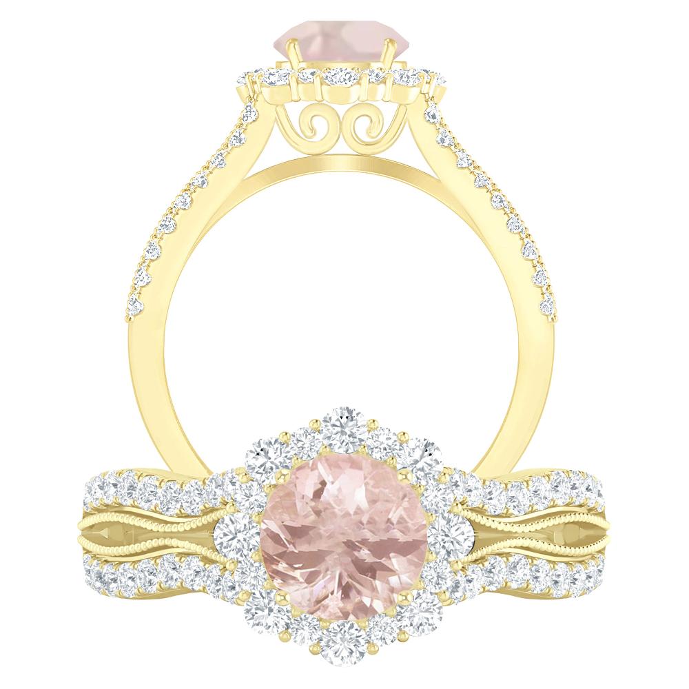 Yellow Gold - Morganite