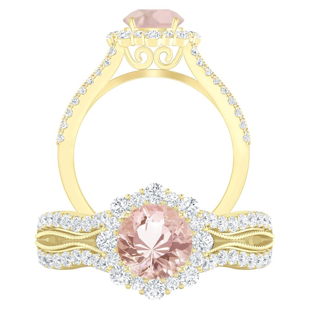 Yellow Gold - Morganite