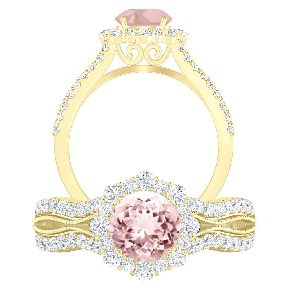 Yellow Gold - Morganite