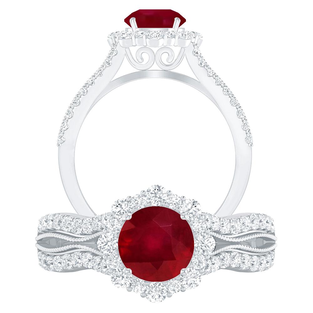 White Gold - Ruby