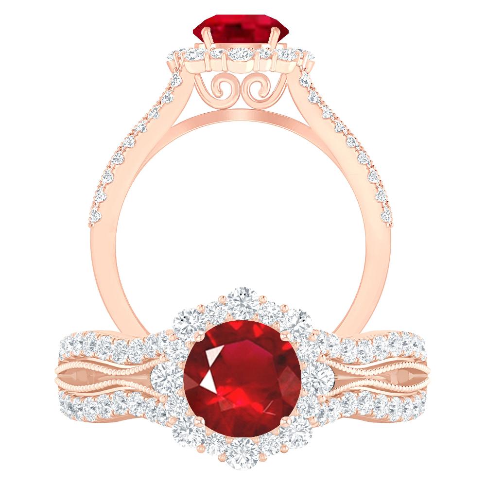 Rose Gold - Ruby