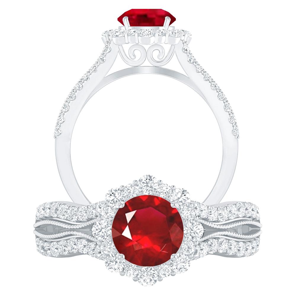 White Gold - Ruby
