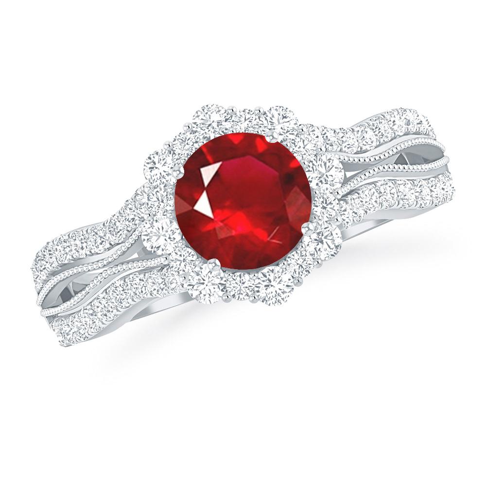 White Gold - Ruby