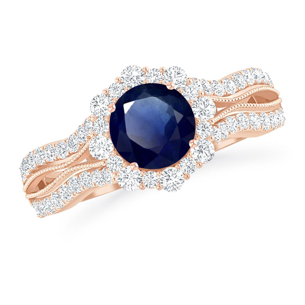 Rose Gold - Sapphire