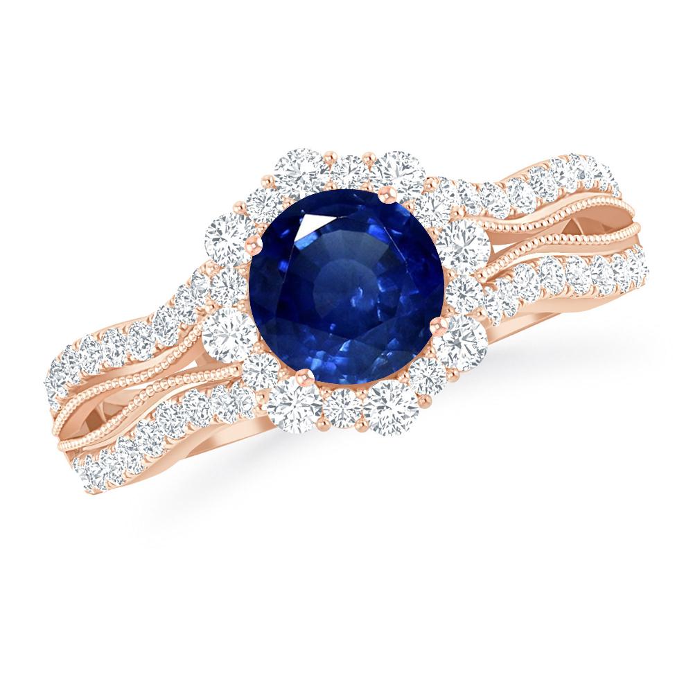 Rose Gold - Sapphire