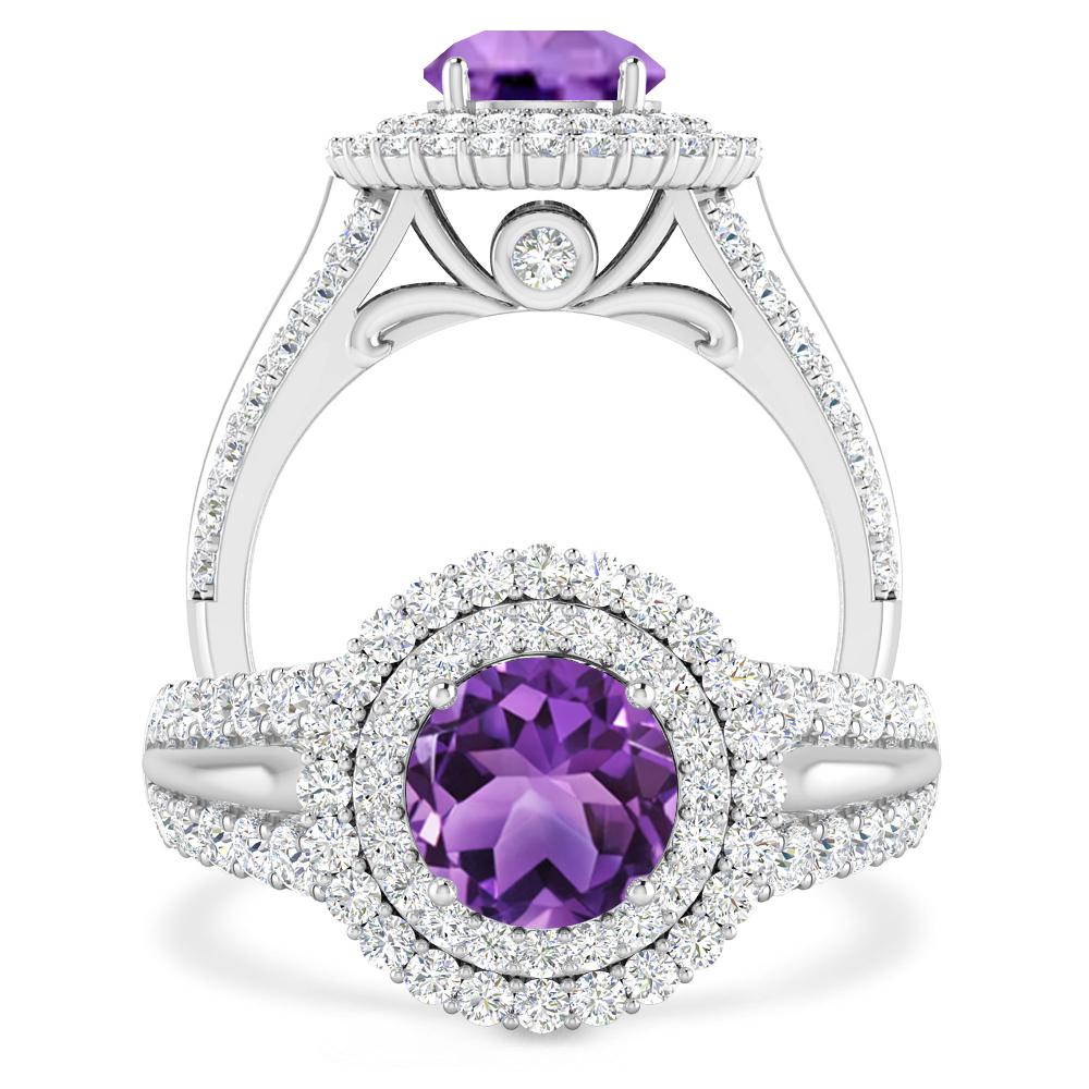White Gold - Amethyst