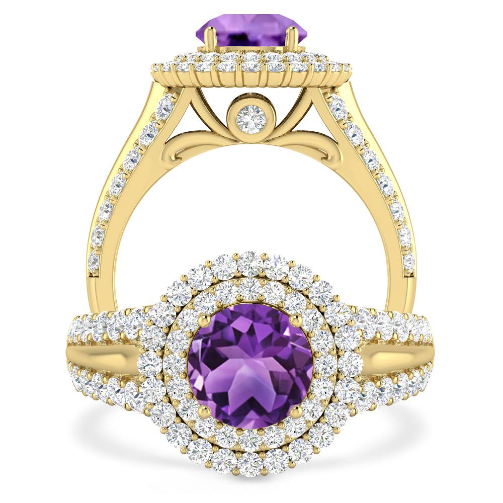 Yellow Gold - Amethyst