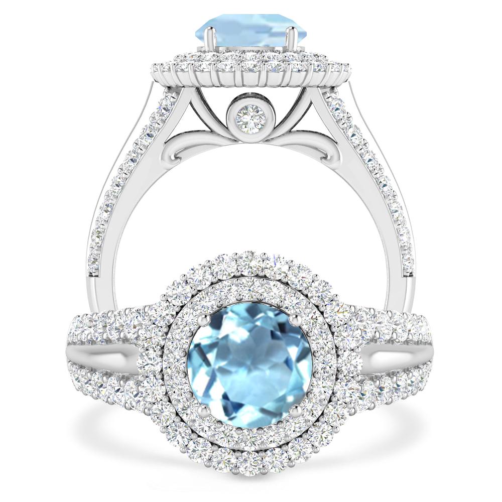 White Gold - Aquamarine