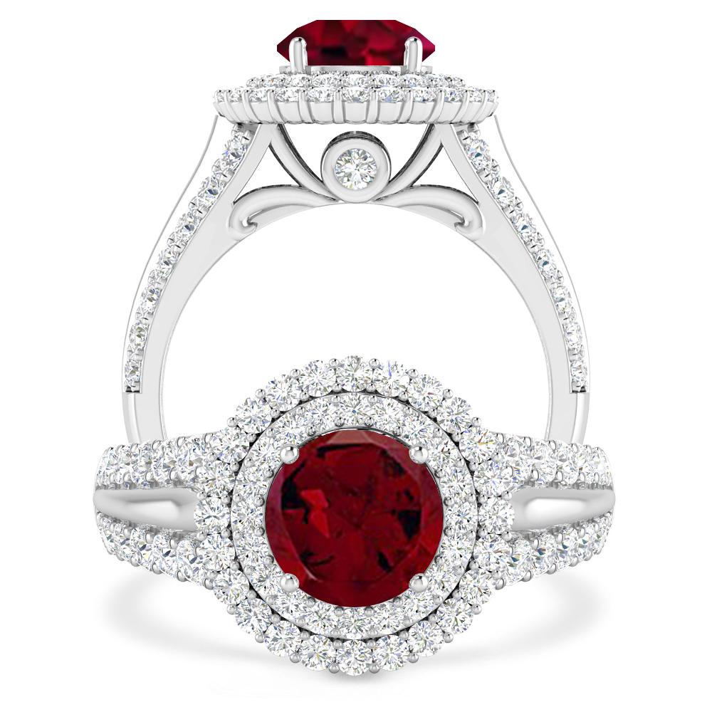 White Gold - Garnet