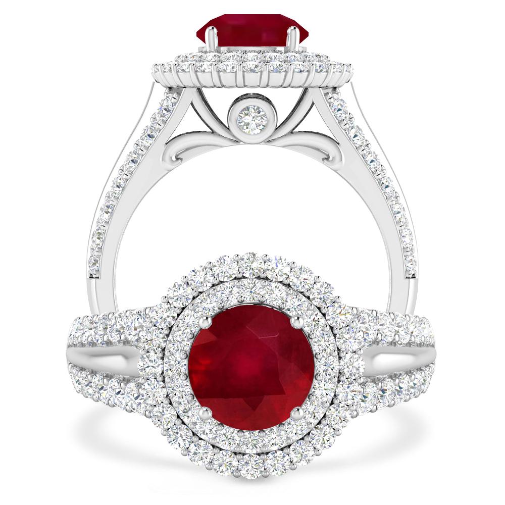 White Gold - Ruby